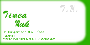 timea muk business card